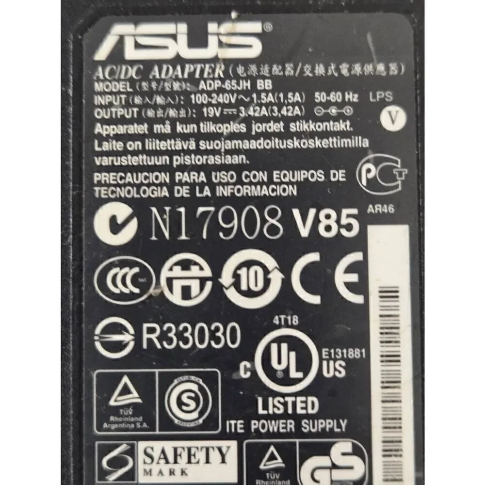 ASUS AC/DC Adapter ADP-65JH BB Electrical Cord